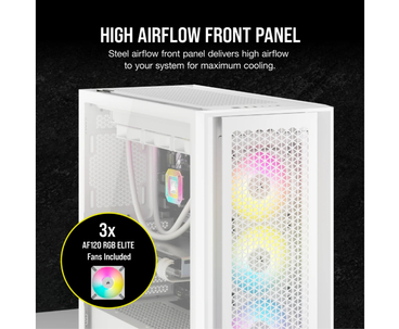CAJA SEMITORRE ATX 5000D RGB AIRFLOW TG WHITE CORSAIR