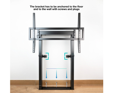 SOPORTE SUELO/PARED FIJO 55"-100" HIPERION NEGRO TOOQ