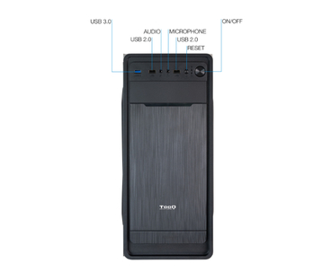 CAJA SEMITORRE ATX TQC-5701U3C-B NEGRO TOOQ